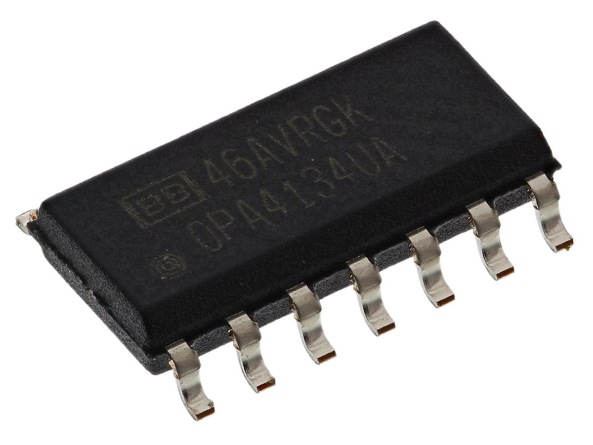 Texas Instruments, 4-Channel Operational Amplifier, 14-Pin SOIC
