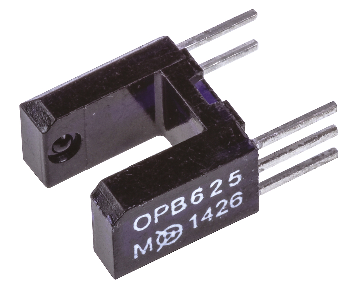 OPB625 Optek Through Hole Slotted Optical Switch, Open Collector with 10K Pull Up Resistor, Buffer Output