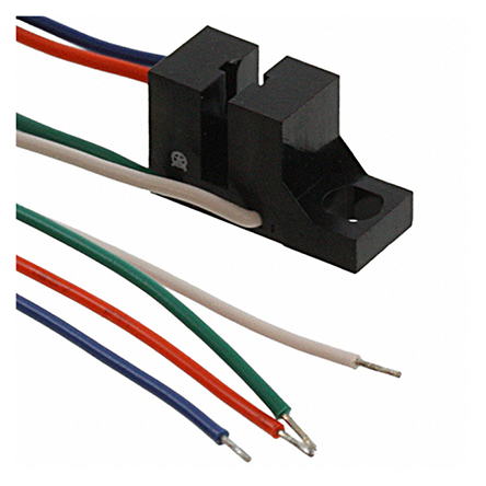 OPB821S5Z Optek Through Hole Slotted Optical Switch, NPN Silicone Phototransistor Output