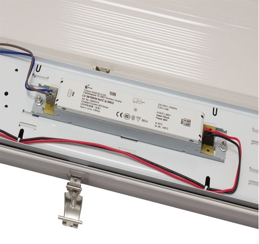 orrv-b4s25-4k-em PowerLED 25 W LED Batten Light, 240V ac Single, 1.267 m Long, IP65