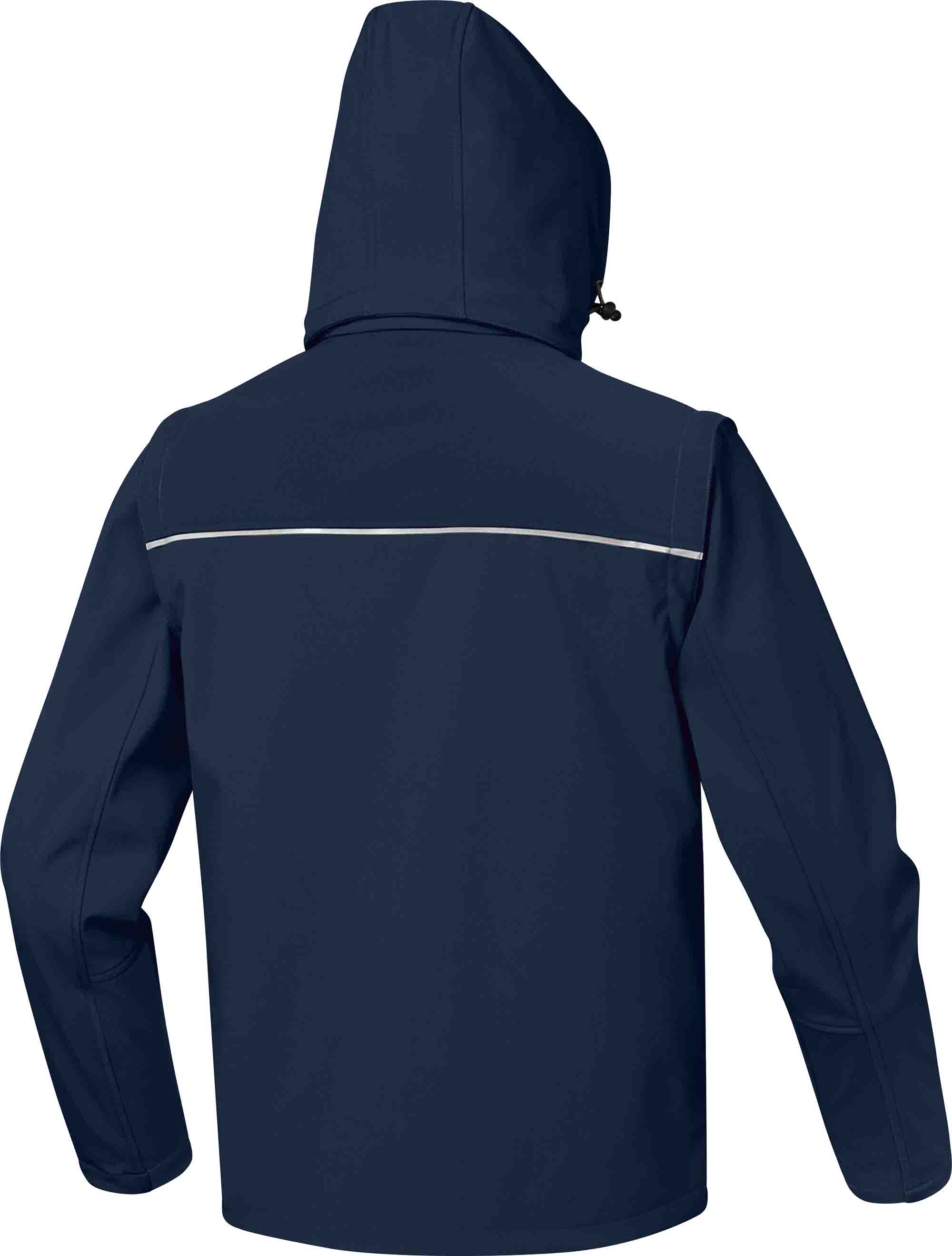 orsamoxx Delta Plus ORSA 1 Navy, Orange Softshell Jacket Storm Flap, Zipper, 2XL 1 EA