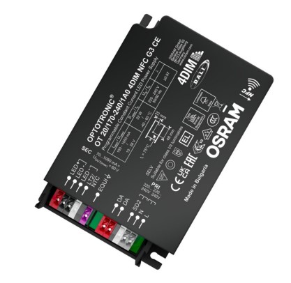 Osram, 10V, 38 V Output, 22 W Output, 1050mA, 150 mA 4DIM/AstroDIM/DALI/MainsDIM/StepDIM