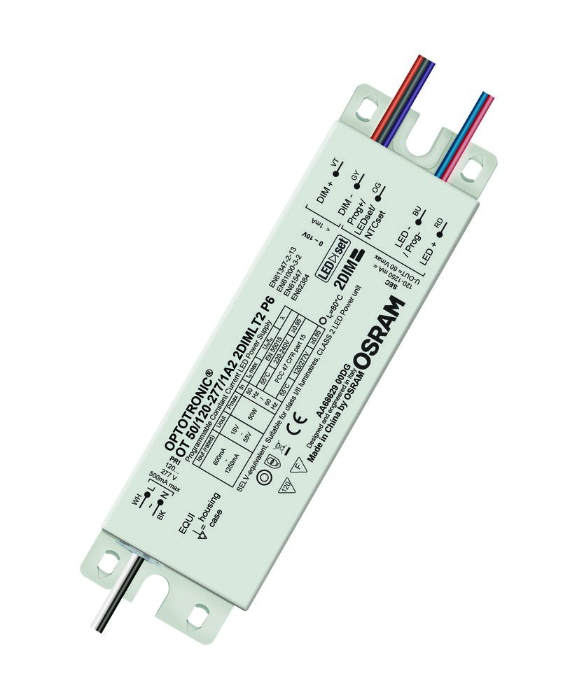 Osram, 20V, 55 V Output, 50 W Output, 1250mA, 600 mA Dimmable