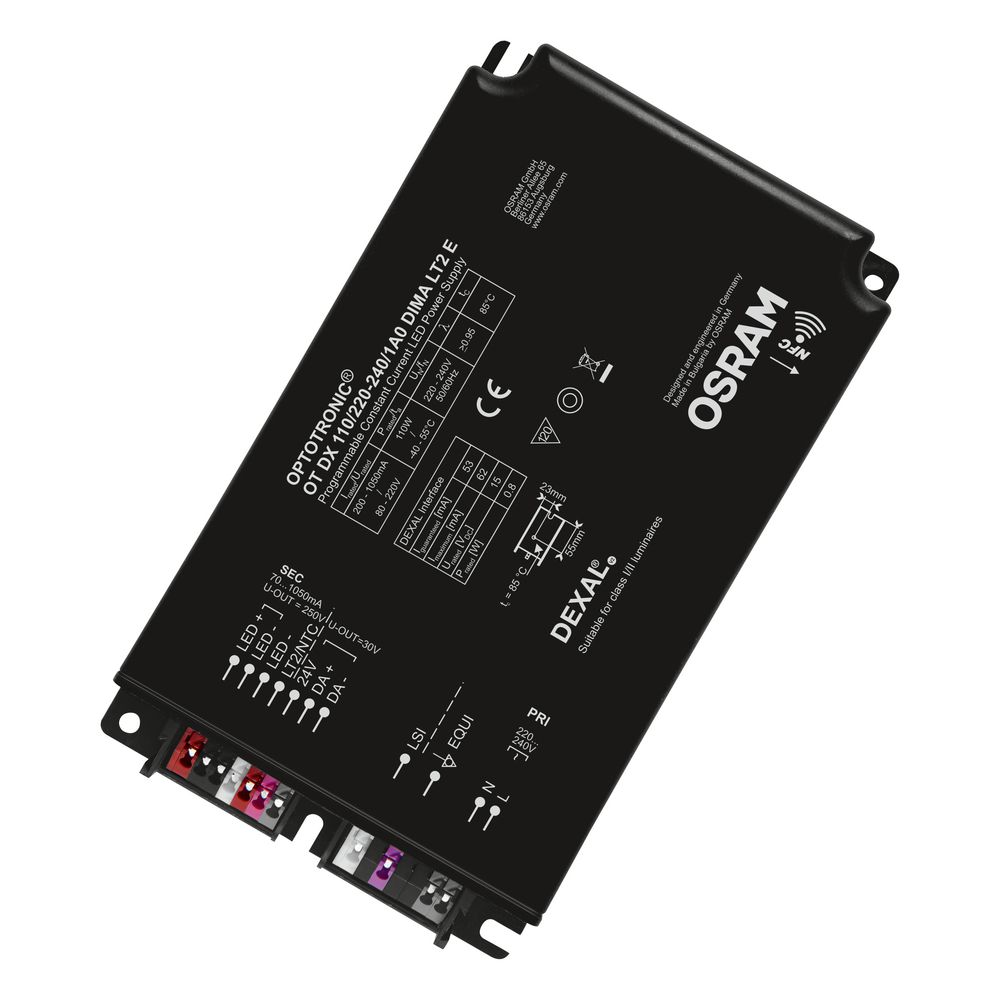 Osram, 220V, 75 V Output, 110 W Output, 1050mA, 200 mA AstroDIM / DALI/DEXAL/D4i / StepDIM