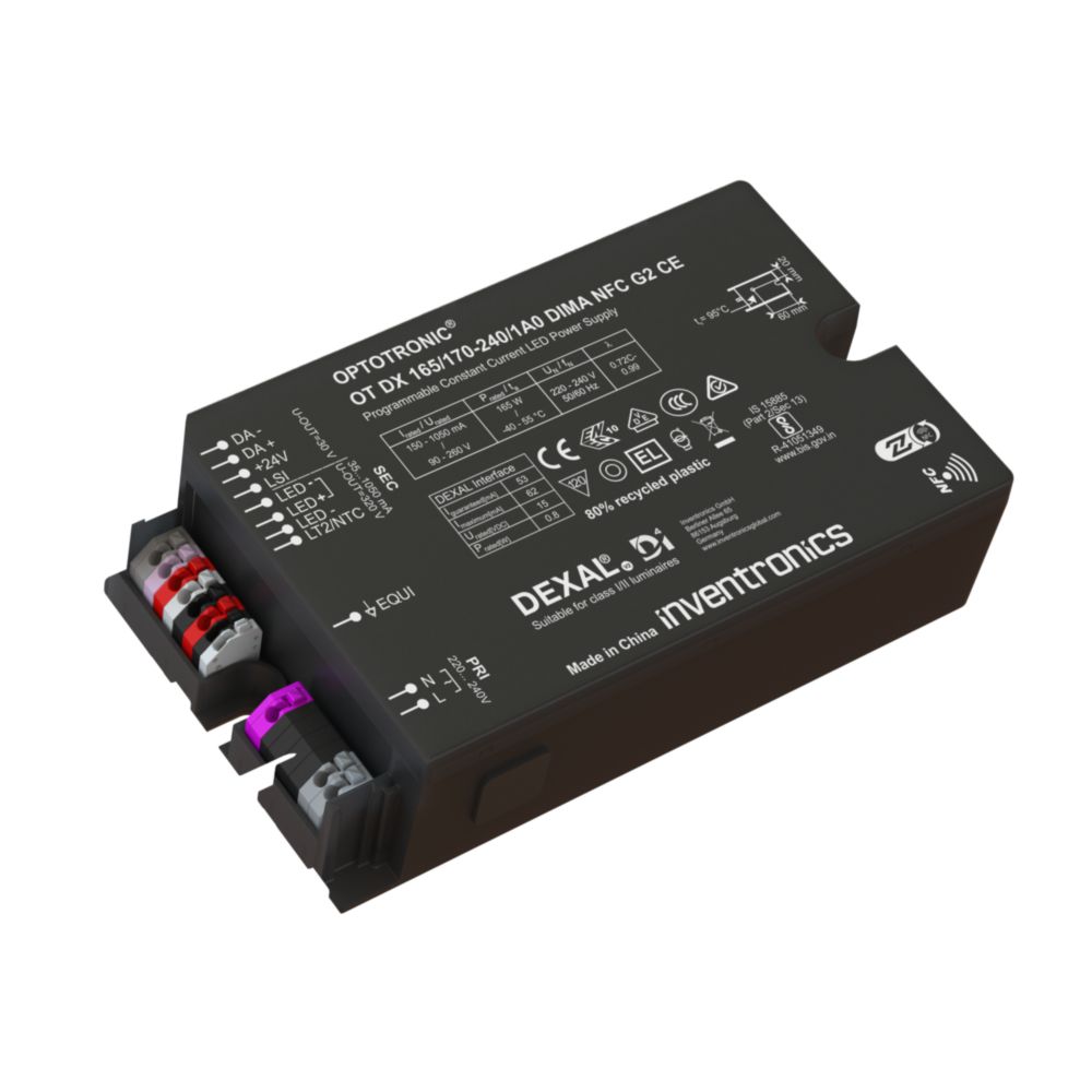Inventronics, 220 to 240 V Output, 165 W Output DALI2