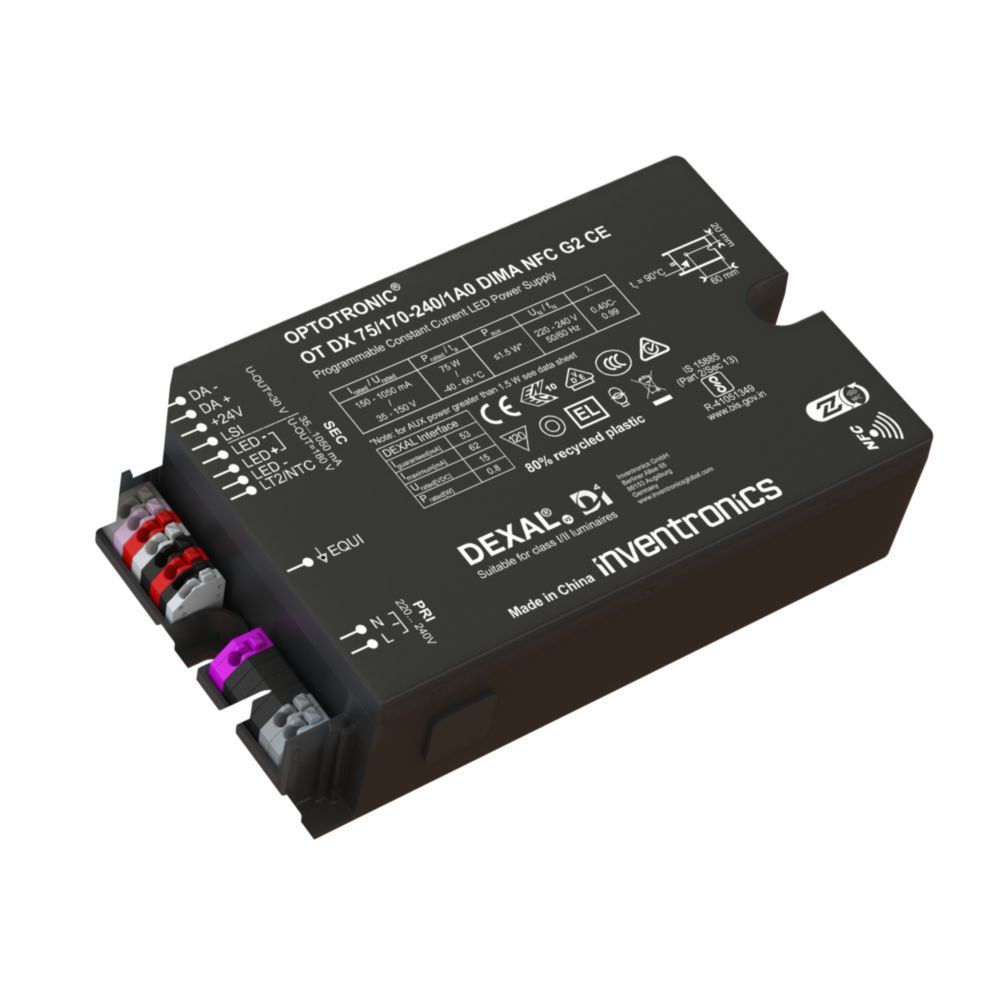 Inventronics, 220 to 240 V Output, 75 W Output DALI2