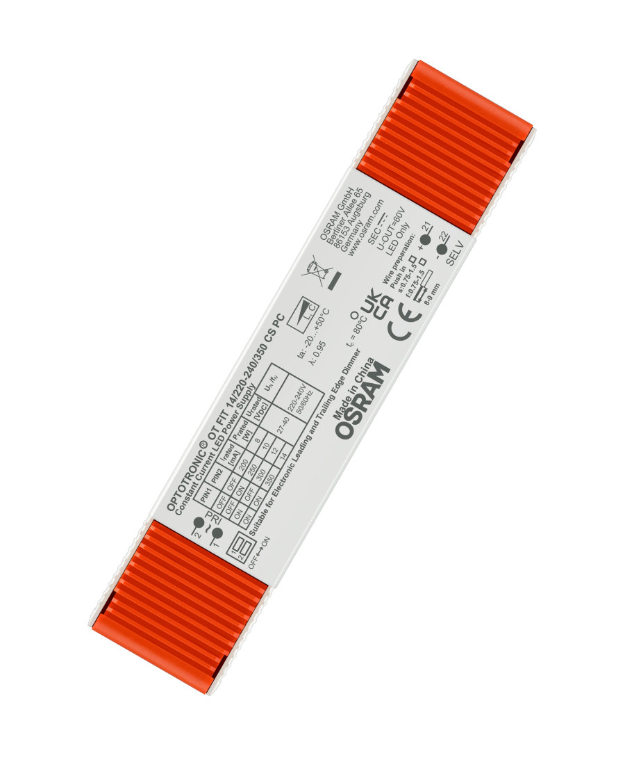 Inventronics LED Driver, 27V, 40 V Output, 14 W Output, 200mA, 350 mA PWM