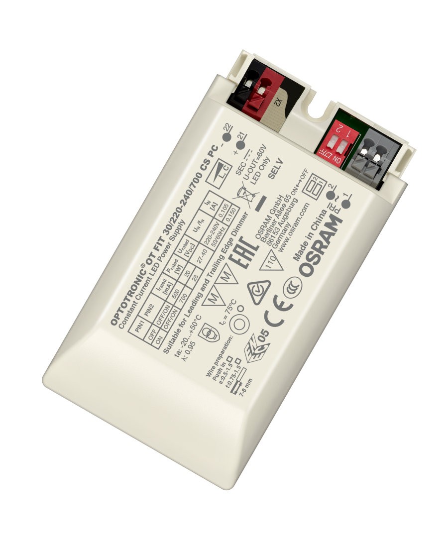 Inventronics LED Driver, 27V, 40 V Output, 28 W Output, 500mA, 700 mA PWM