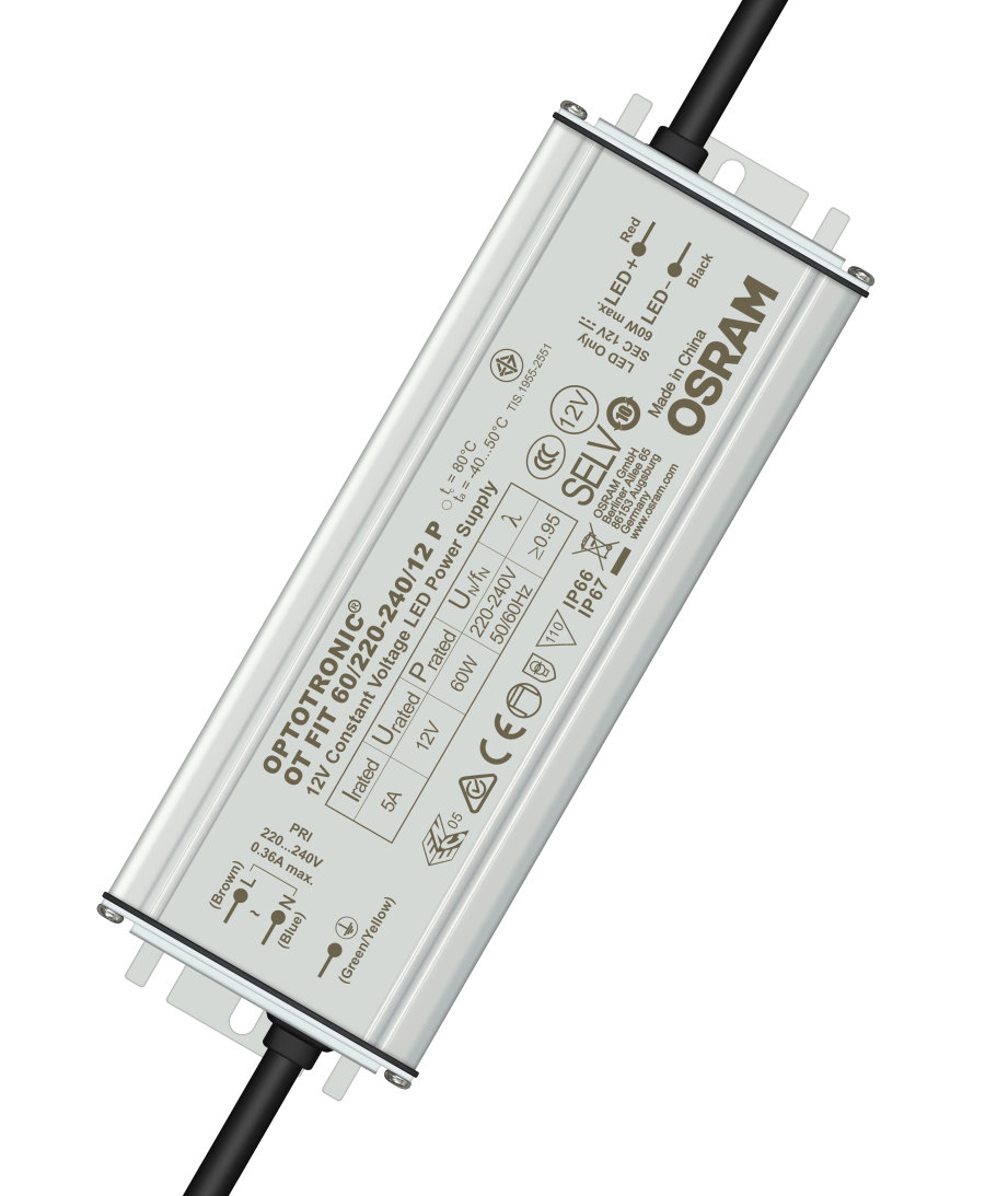 Osram LED Driver, 12.5V Output, 60 W Output, 360mA