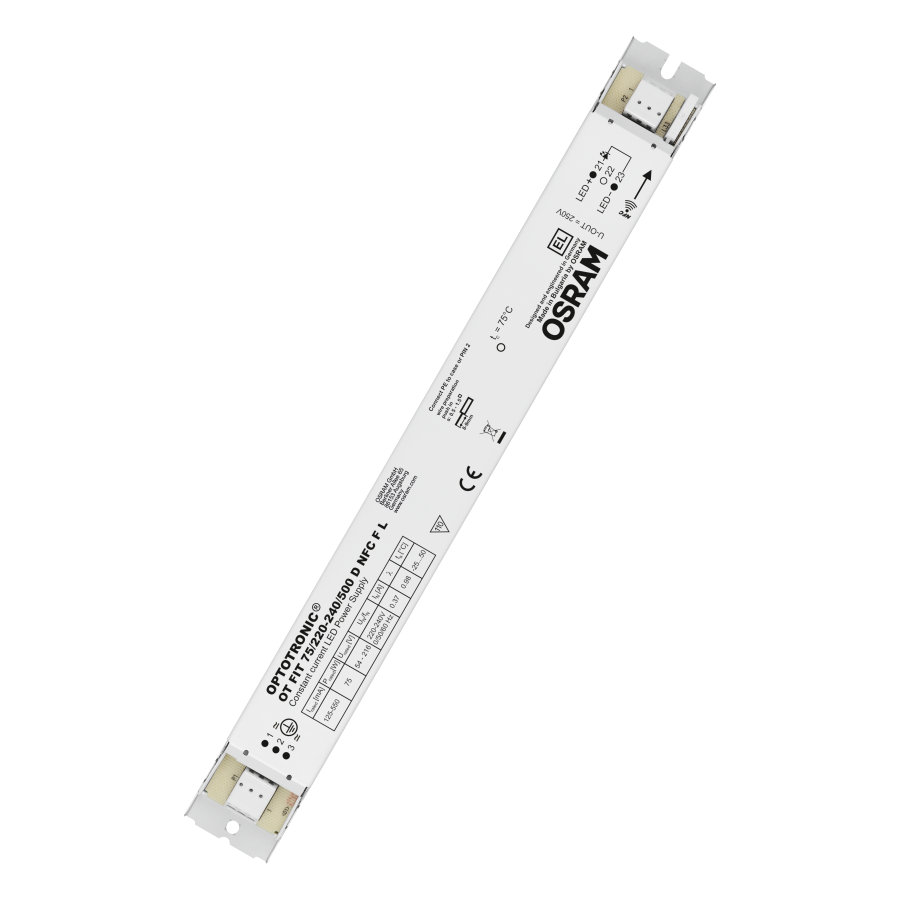 Osram Linear / Area Constant Current - Non-Dimmable, 216V, 54 V Output, 75 W Output, 125mA, 500 mA