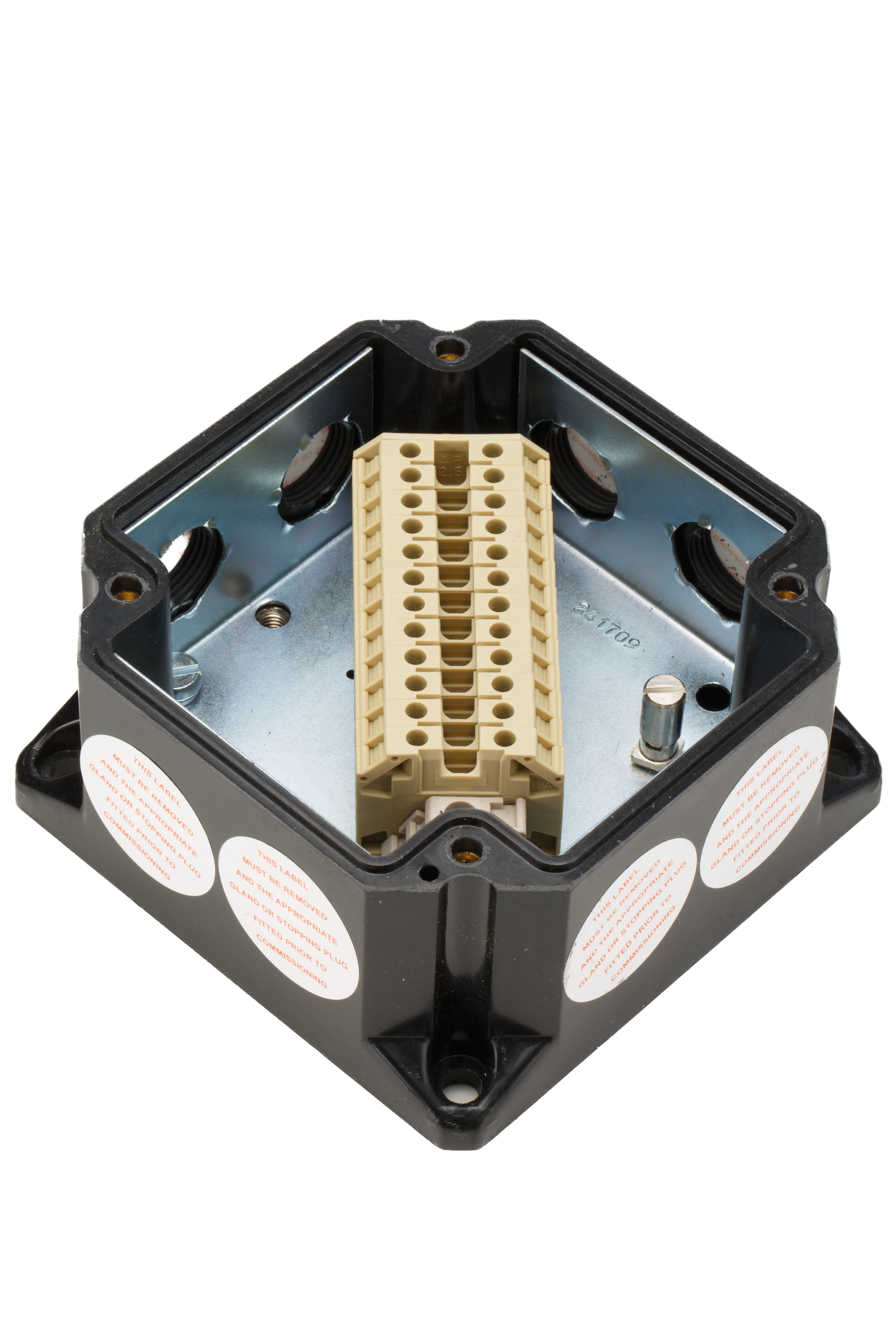 otb122 Bartec GB Series Black Polyester, Anti-Static, Fibreglass Reinforced Junction Box, IP66, ATEX, 122 mm, 122mm 82 mm