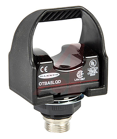 Banner OTB Series Illuminated Push Button Switch, Momentary, Panel, 30.2 mm Cutout, SPDT, IP66