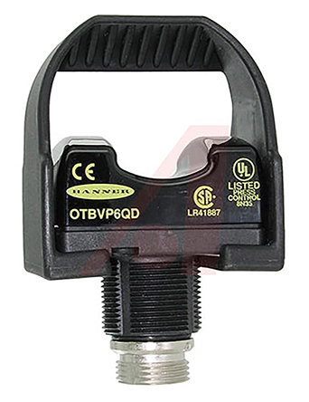 Banner OTB Series Illuminated Push Button Switch, Momentary, 30.2 mm Cutout, Red LED, IP66