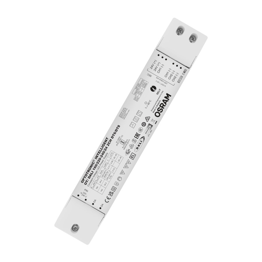 Inventronics LED Driver, 24V Output, 160 W Output Amplitude Modulation