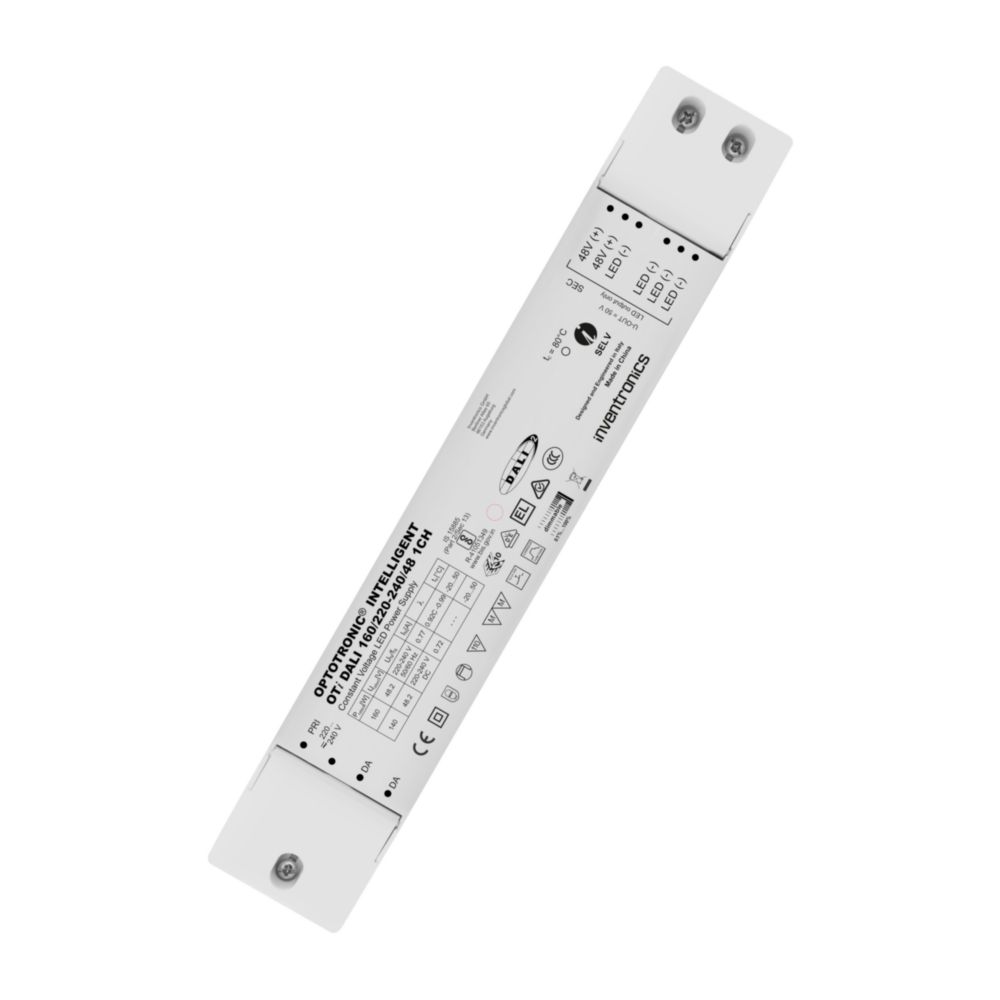 Inventronics Constant Voltage LED Driver, 48.2V Output, 160 W Output DALI and Touch