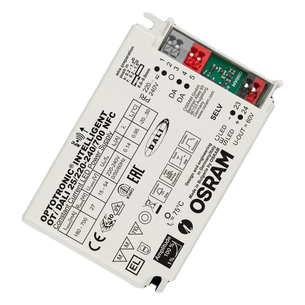Osram, 15V, 54 V Output, 27 W Output, 180mA, 700 mA Amplitude Modulation