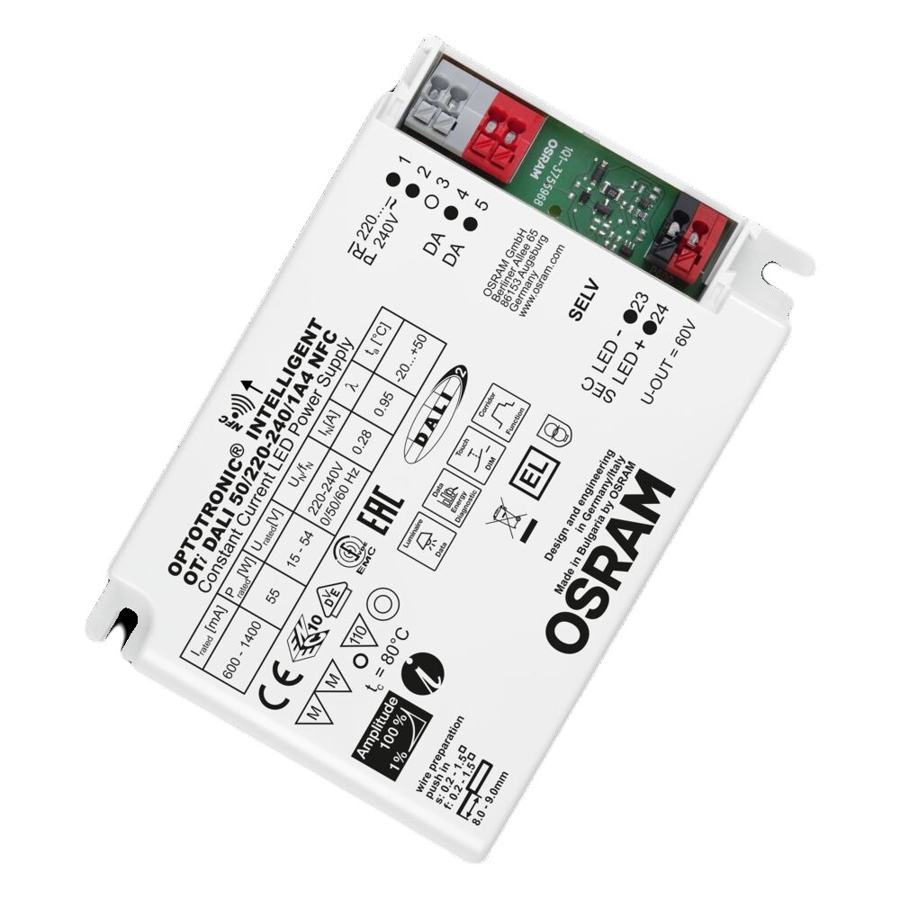 Osram, 15V, 54 V Output, 55 W Output, 1050mA Dimmable