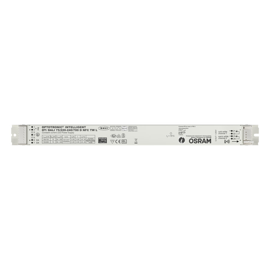 Osram LED Driver, 300V Output, 75 W Output, 700mA DALI
