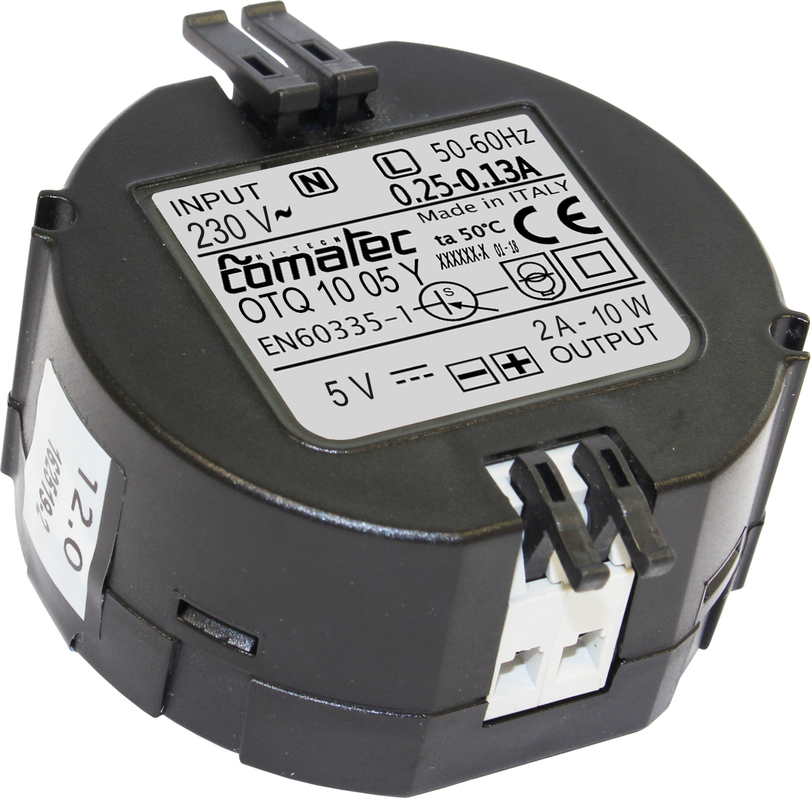 Comatec DIN Rail Power Supply, OTQ 10 05 Y 5V dc, 10 W, Input 100V to  240V ac