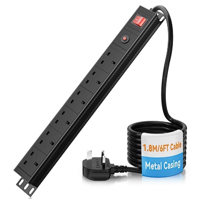 E-Pro LDCBREE-2, Extension Leads, 6 Outlets with Shutters