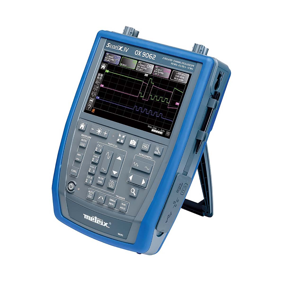 ox9062 Metrix SCOPIX IV Series, 60 MHz Handheld Oscilloscope, 2 Channels - RSCAL