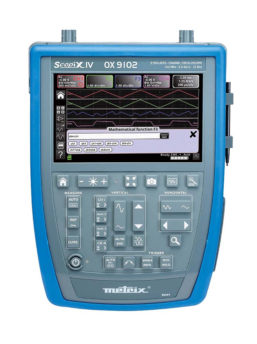 ox9102 Metrix SCOPIX IV Series, 100 MHz Handheld Oscilloscope, 2 Channels - UKAS