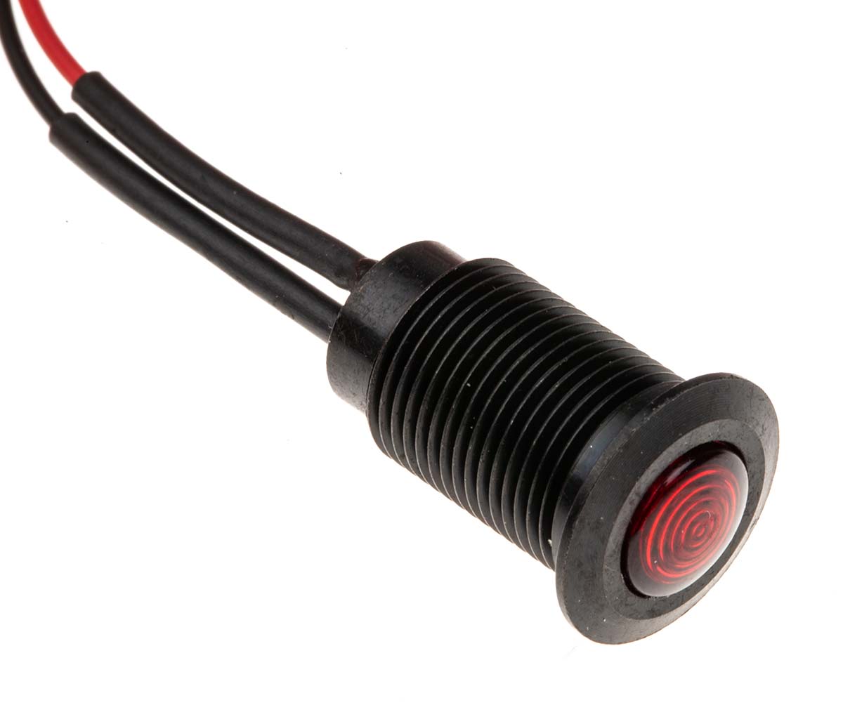 oxlclh100230fl30al Oxley OXL/CLH/100 Series Series, Red Panel Mount Indicator, Flying Lead Termination 230V ac 2.5 mA, IP66, 10.2 mm