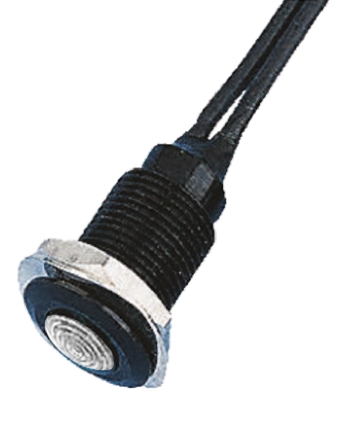 Oxley OXL/CLH/100 Series Series, White Panel Mount Indicator, Flying Lead Termination 230V ac 2.5 mA, IP66, 10.2 mm