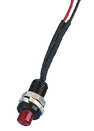Oxley OXL/CLH/63 Series Series, Red Panel Mount Indicator, Flying Lead Termination 24V ac 15 mA, IP66, 6.4 mm