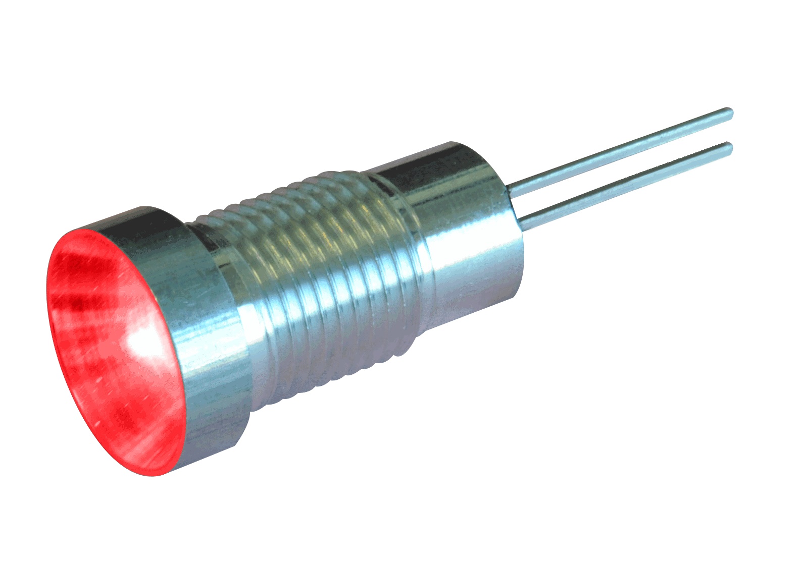 Oxley OXL/CLH/80 Series Series, Red Panel LED, Flying Lead Termination, IP67, 8 mm