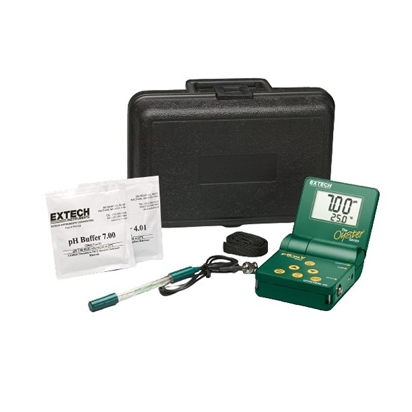 Extech OYSTER-15 pH Meter, 0.02 pH Accuracy, 0.01 pH Resolution, 14 pH Max, 100 °C Max