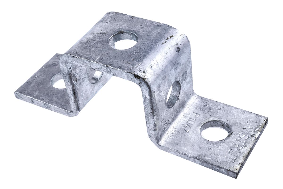 Unistrut Stainless Steel U Shape Bracket 3 Hole, 14 mm Holes