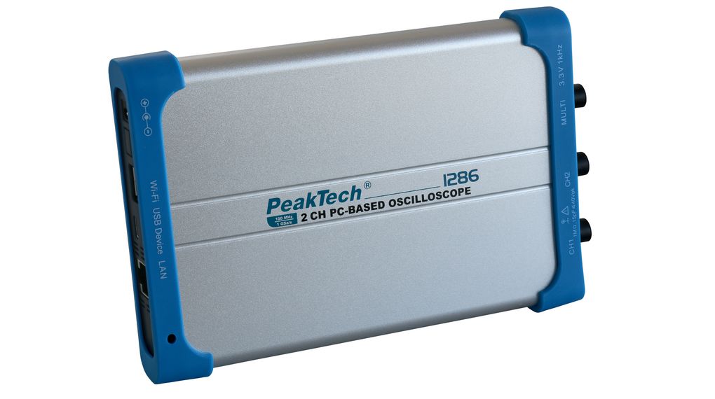 PeakTech P12 Series, 100 MHz PC Based Oscilloscope 2-Channel