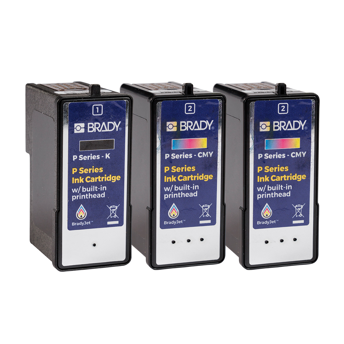 Brady P-2CMY1K Cyan, Yellow, Black, Magenta Ink Cartridge
