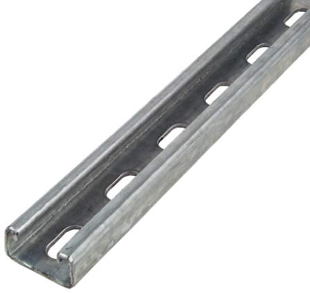 Unistrut 41 x 21 mm Galvanised Steel Strut Slotted Channel, 2 m Long