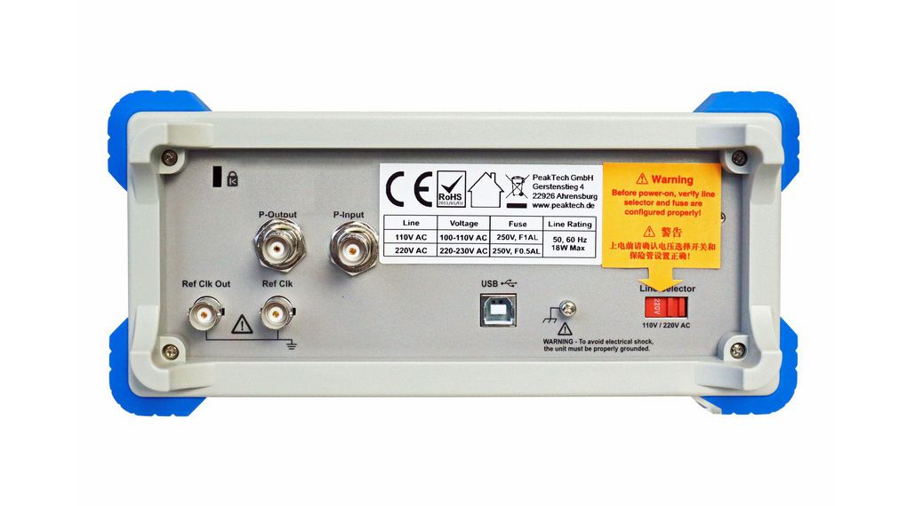 p-4124-a PeakTech P 4124 A Function Generator, 1 μHz Min, 10 MHz Max FM Modulation