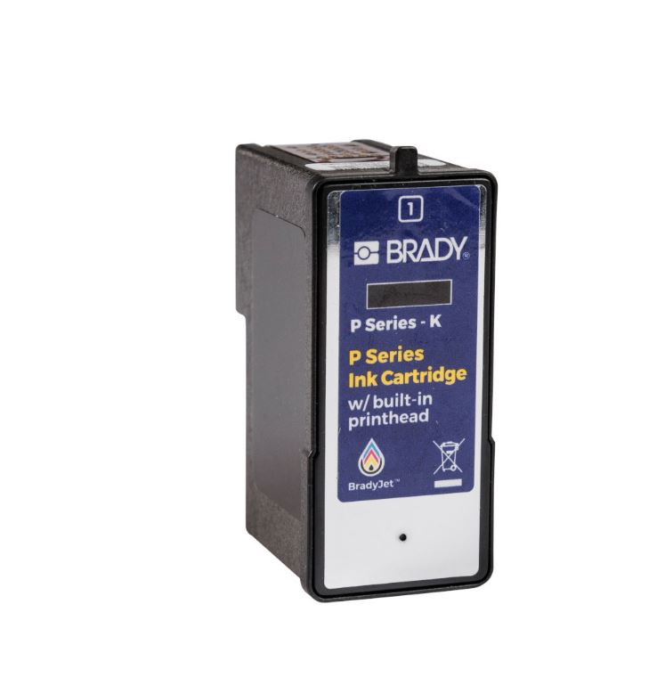 Brady White Black Print Label Roll, 40.64 mm Width