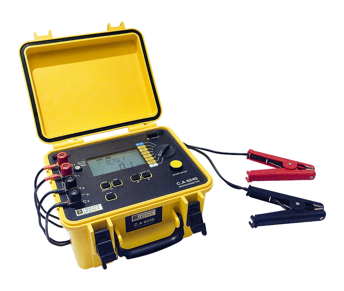 Chauvin Arnoux CA 6240 Ohmmeter, 1 μΩ, 4 Wire
