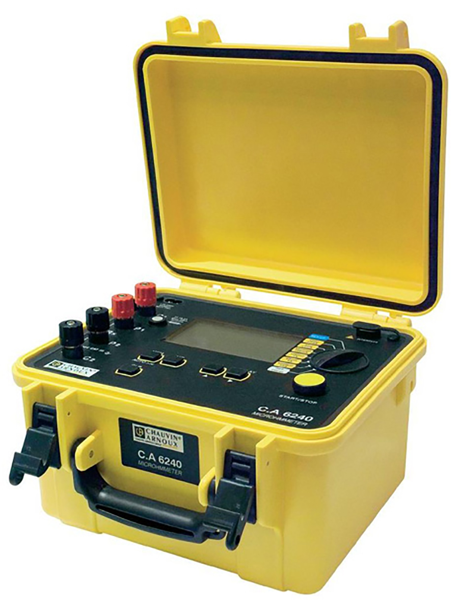 p01143200 Chauvin Arnoux CA 6240 Ohmmeter, 1 μΩ, 4 Wire, RSCAL