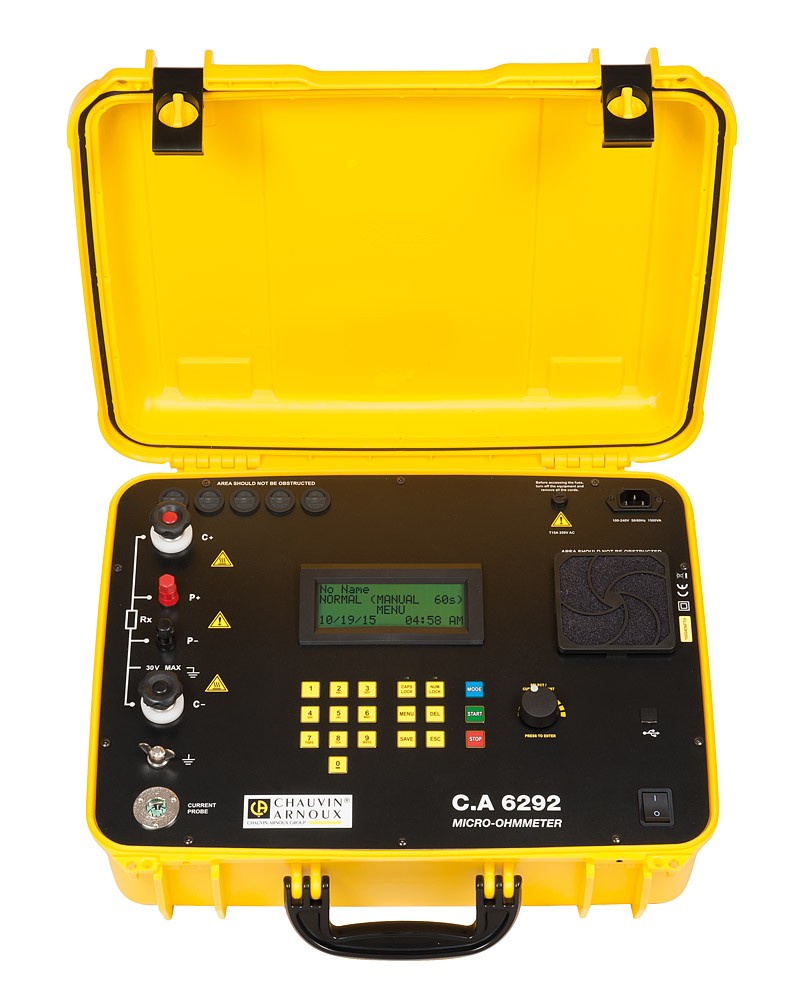 Chauvin Arnoux Micro Ohm Meter, 0.000001 mΩ Max, 1 μΩ, Low Resistance