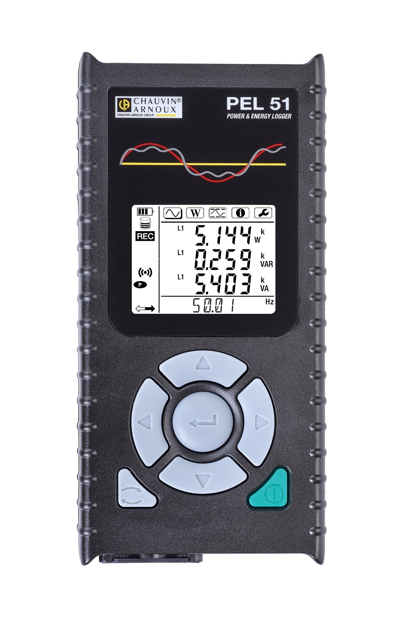 Chauvin Arnoux PEL51 Power & Energy Energy Monitor & Logger, WiFi, USB, Bluetooth - RSCAL