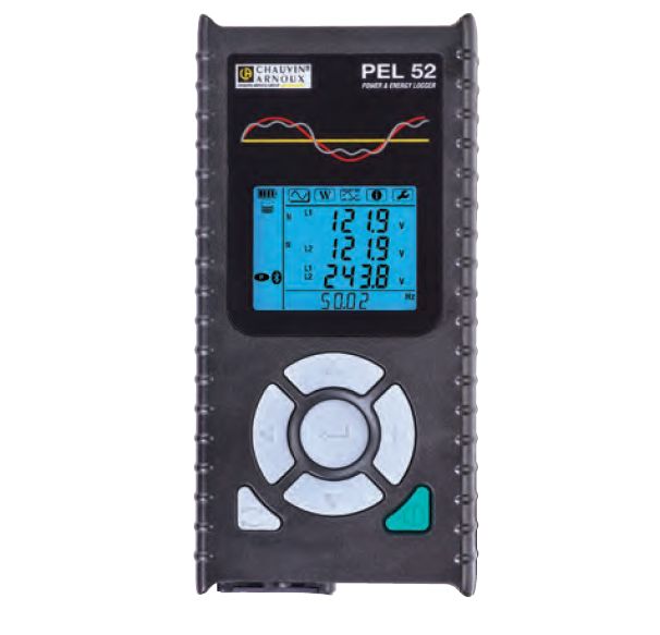 Chauvin Arnoux PEL52 Power & Energy Energy Monitor & Logger, WiFi, Bluetooth, USB - RSCAL