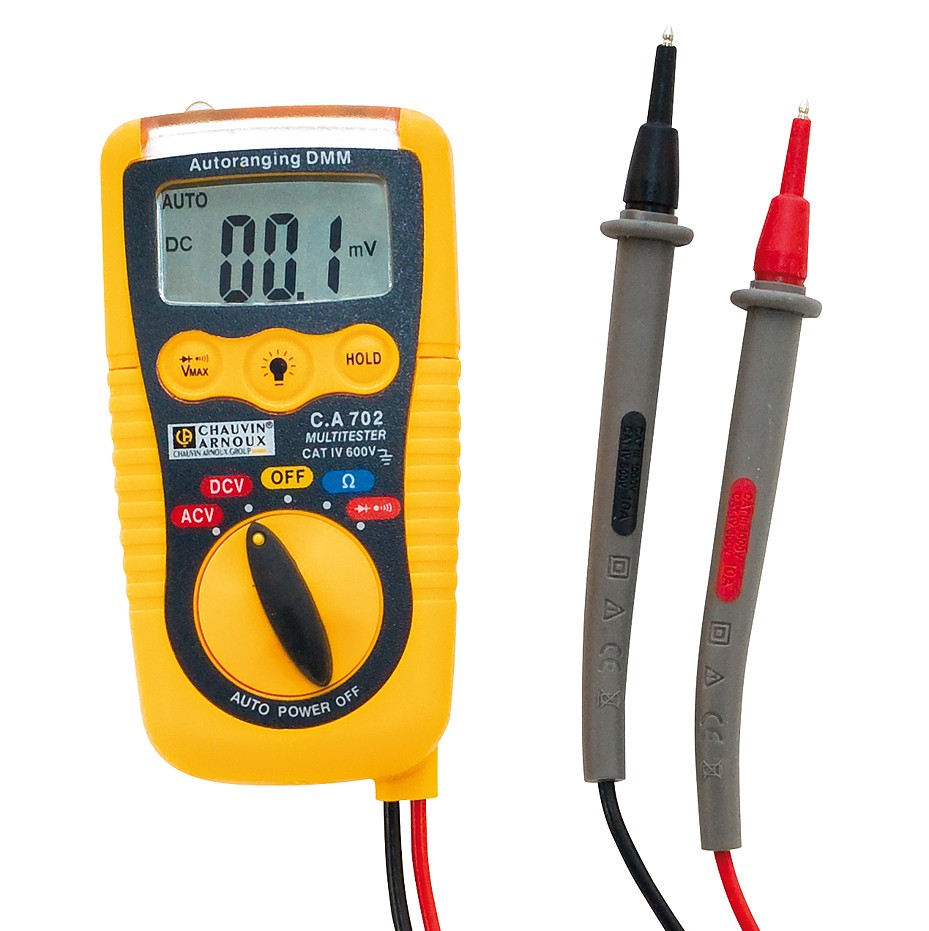 Chauvin Arnoux CA 702 Handheld Digital Multimeter, 600 V ac