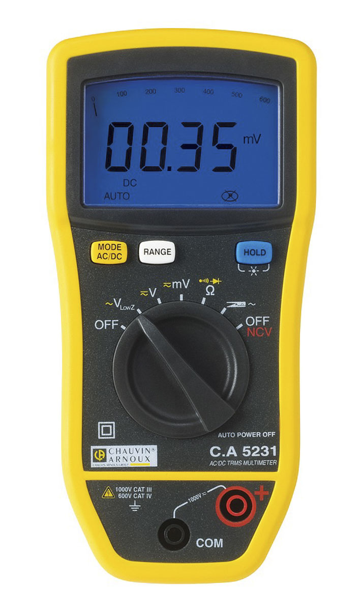 Chauvin Arnoux CA 5231 Handheld Digital Multimeter True RMS - UKAS Calibrated