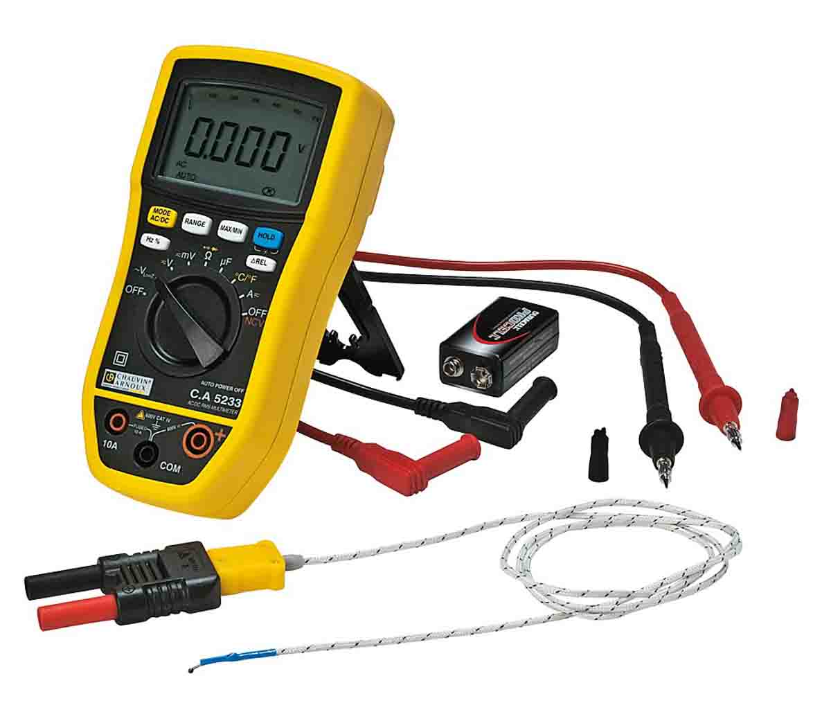 p01196733 Chauvin Arnoux CA 5233 Handheld Digital Multimeter True RMS - UKAS Calibrated
