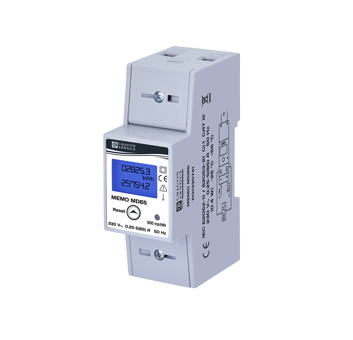 Chauvin Arnoux Energy 1 Phase LCD Energy Meter, Type Digital