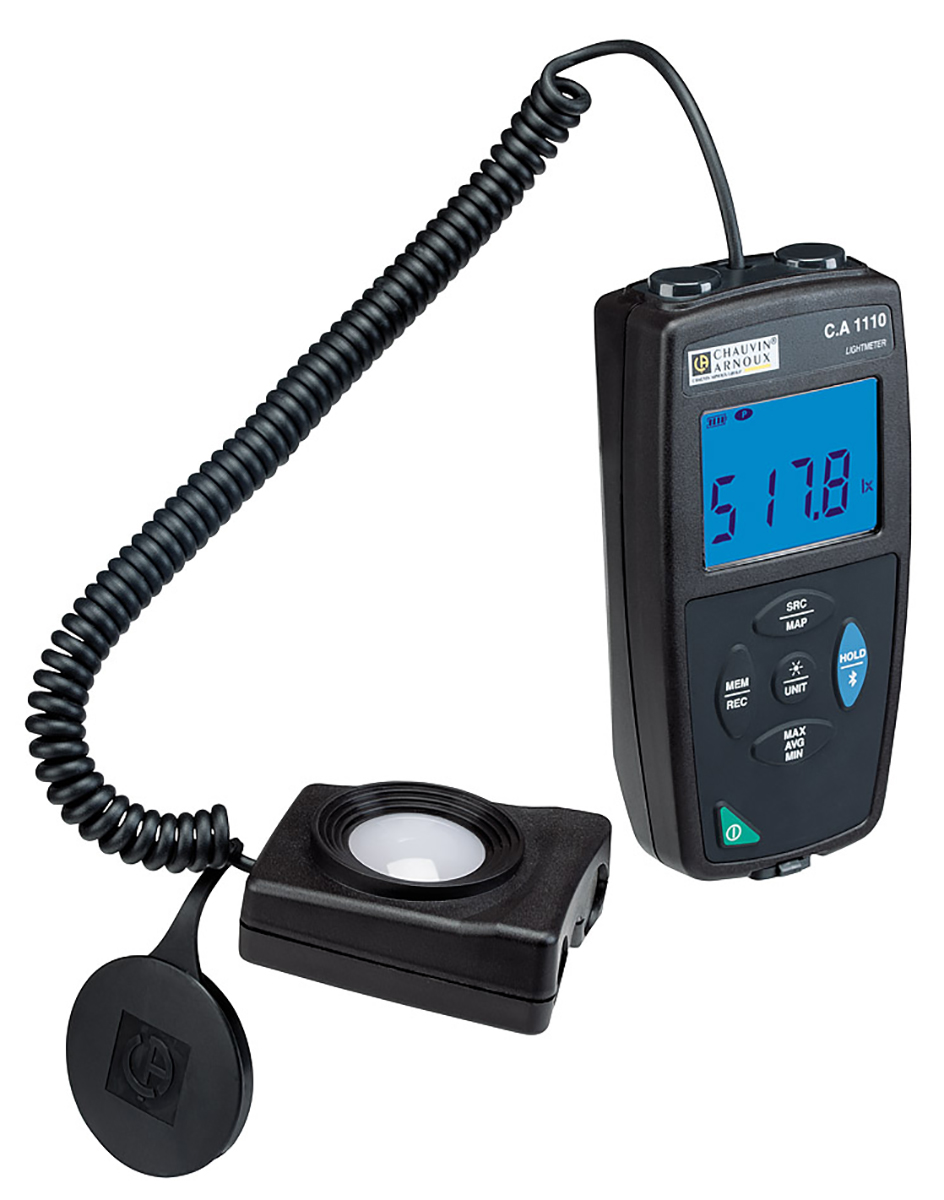 p01654110 Chauvin Arnoux CA 1110 Light Meter 200000 lx, ±3 %