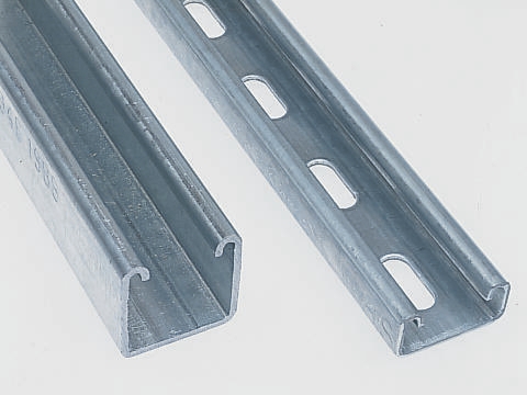 p1000tx3m Unistrut 41 x 41 mm Galvanised Steel Strut Slotted Channel, 3 m Long