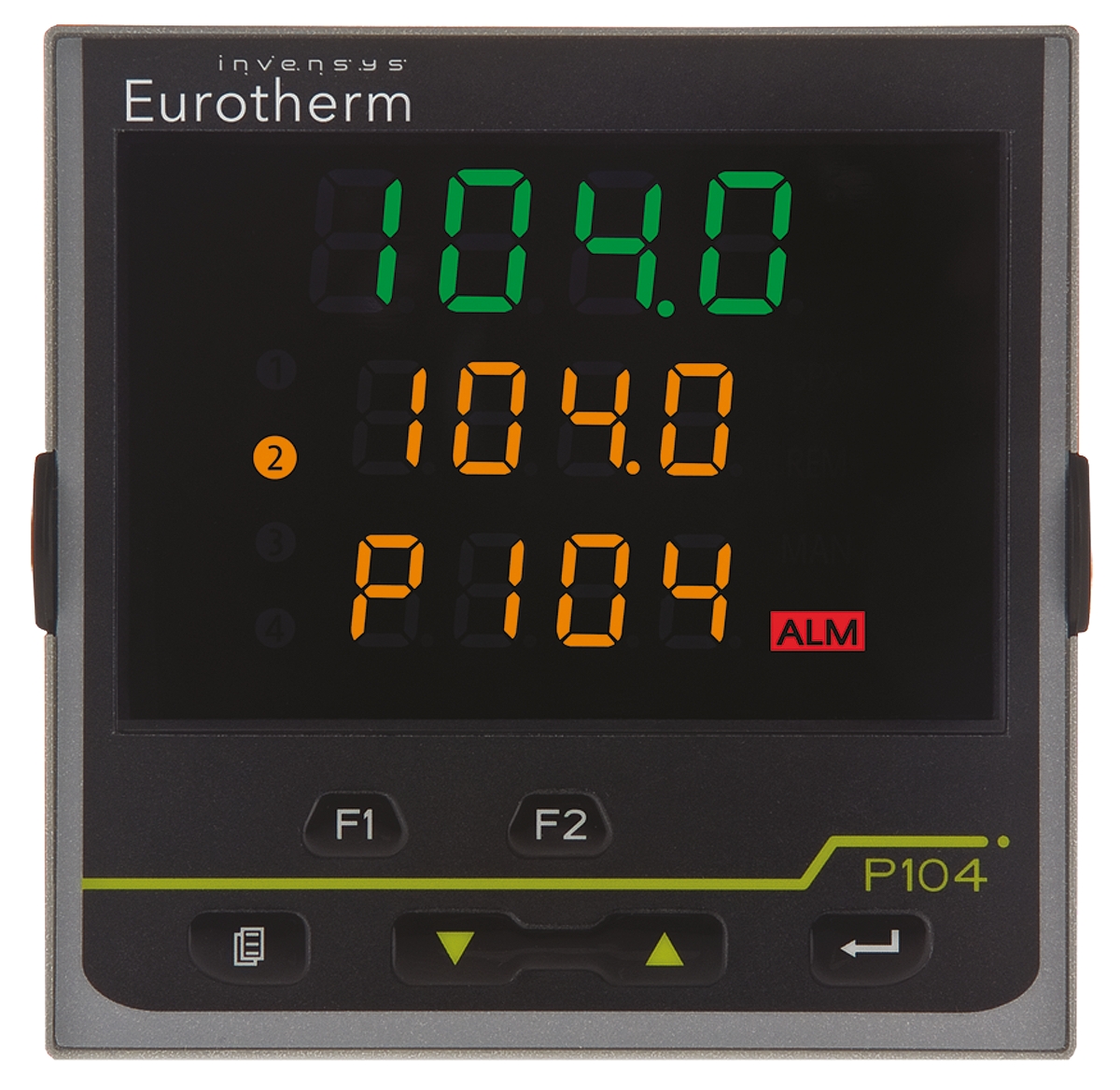 p104ccvhlrcr Eurotherm Piccolo P104 Panel PID Temperature Controller 2 Input, 2 Output Relay 264V ac On-Off