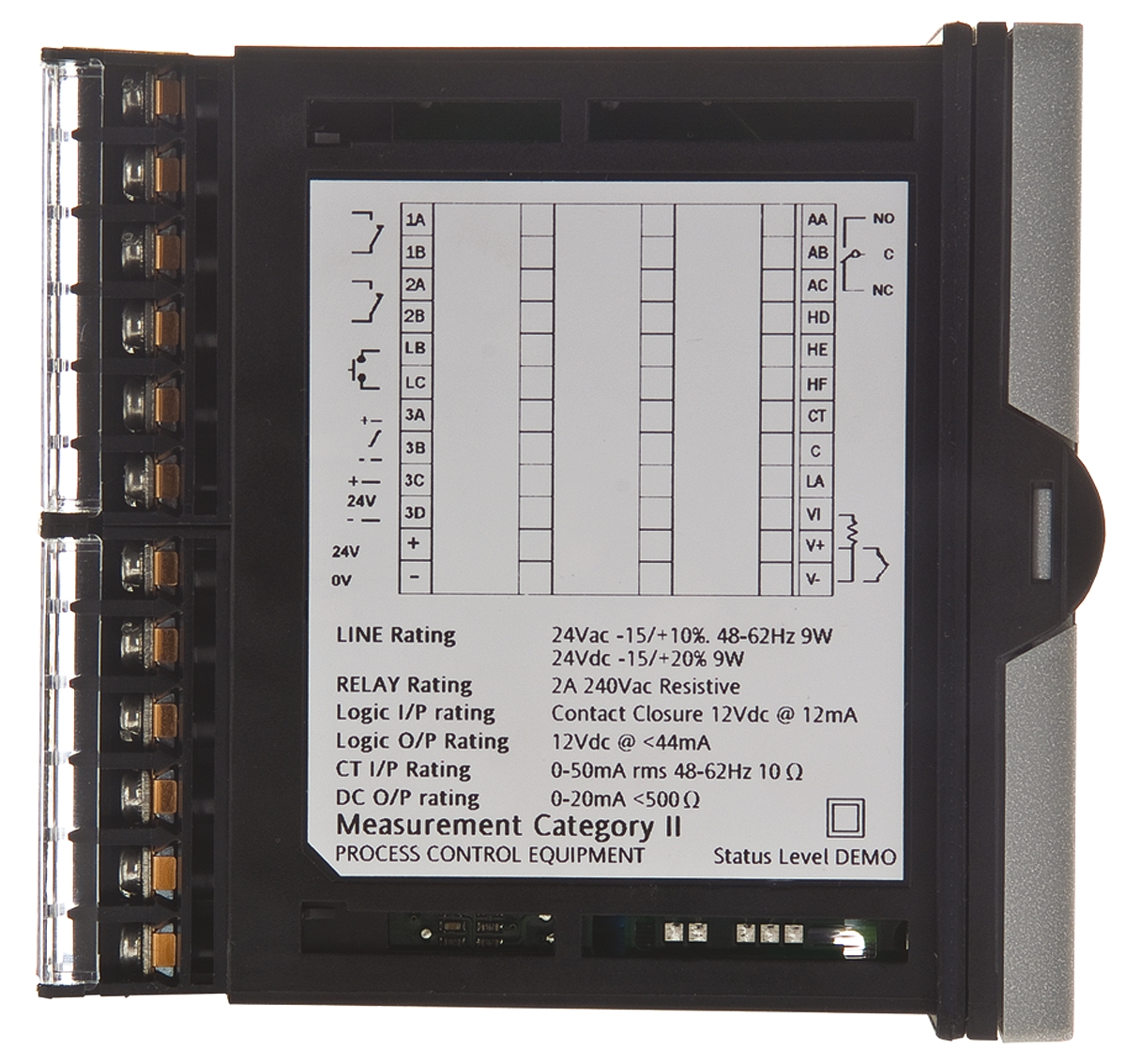 p104ccvhlrcr Eurotherm Piccolo P104 Panel PID Temperature Controller 2 Input, 2 Output Relay 264V ac On-Off